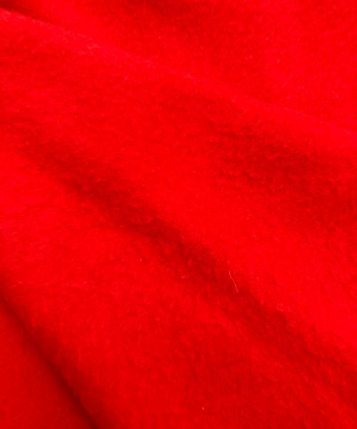 HERMES（エルメス）HERMES (エルメス) ロゴ刺繍大判カシミヤストール レッドの古着・服飾アイテム