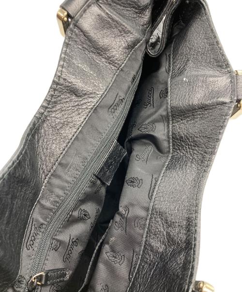 GUCCI（グッチ）GUCCI (グッチ) グッチシマレザー トートバッグ ブラックの古着・服飾アイテム