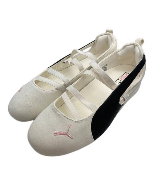 PUMA（プーマ）PUMA (プーマ) ROSE (ローズ) スピードキャット バレエ SD ホワイト サイズ:24.5の古着・服飾アイテム