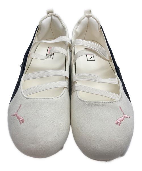 PUMA（プーマ）PUMA (プーマ) ROSE (ローズ) スピードキャット バレエ SD ホワイト サイズ:24.5の古着・服飾アイテム