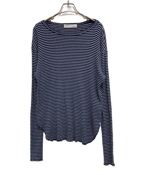 Hello, Bonjour!（ハローボンジュール）Hello, Bonjour! (ハローボンジュール) BORDER RIB LONGSLEEVE T-SHIRT ネイビー サイズ:-の古着・服飾アイテム