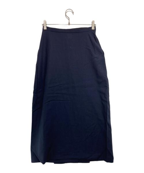YOHJI YAMAMOTO（ヨウジヤマモト）YOHJI YAMAMOTO (ヨウジヤマモト) [古着]80’s ラップスカート ネイビー サイズ:Mの古着・服飾アイテム