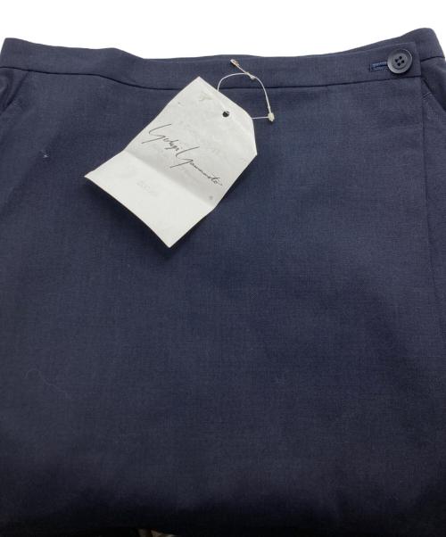 YOHJI YAMAMOTO（ヨウジヤマモト）YOHJI YAMAMOTO (ヨウジヤマモト) [古着]80’s ラップスカート ネイビー サイズ:Mの古着・服飾アイテム