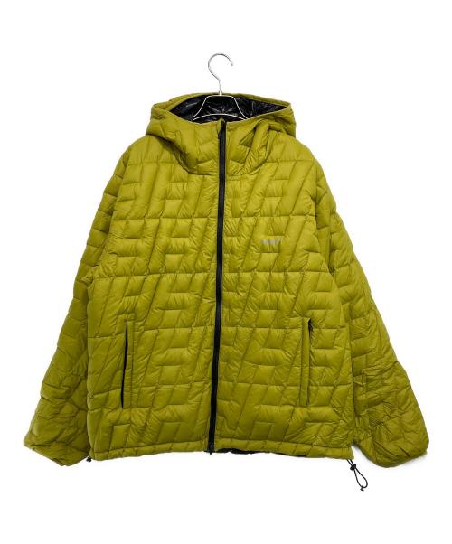 HUF（ハフ）HUF (ハフ) TAION (タイオン) CASCADE PACKABLE HOODED DOWN JACKET イエロー サイズ:XLの古着・服飾アイテム