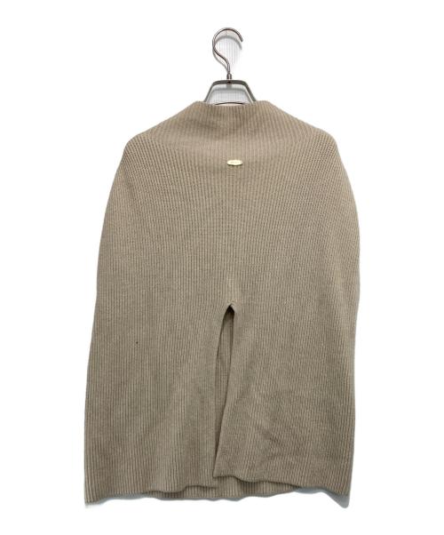 MUSE de Deuxieme Classe（ミューズ ドゥーズィエム クラス）MUSE de Deuxieme Classe (ミューズ ドゥーズィエム クラス) LEWES アゼ PONCHO ベージュ サイズ:-の古着・服飾アイテム