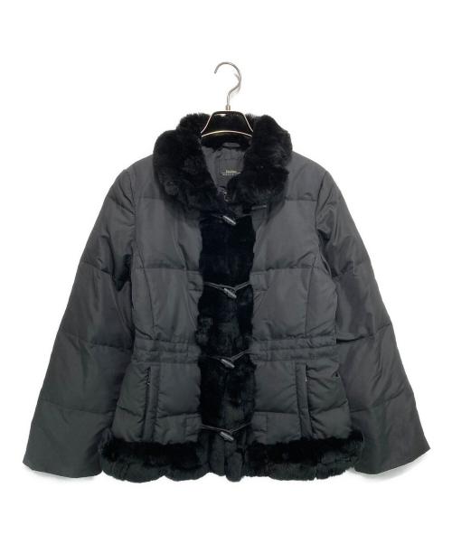 Max Mara WEEK END LINE（マックスマーラ ウイークエンドライン）MAX MARA WEEK END LINE (マックスマーラ ウイークエンドライン) ファーコンビダウンジャケット ブラック サイズ:36の古着・服飾アイテム