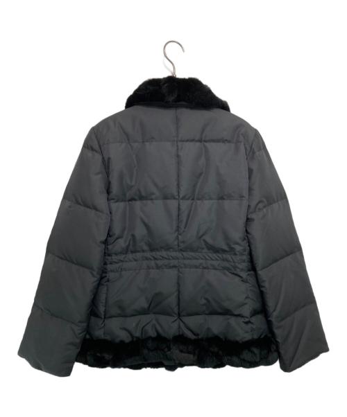 Max Mara WEEK END LINE（マックスマーラ ウイークエンドライン）MAX MARA WEEK END LINE (マックスマーラ ウイークエンドライン) ファーコンビダウンジャケット ブラック サイズ:36の古着・服飾アイテム