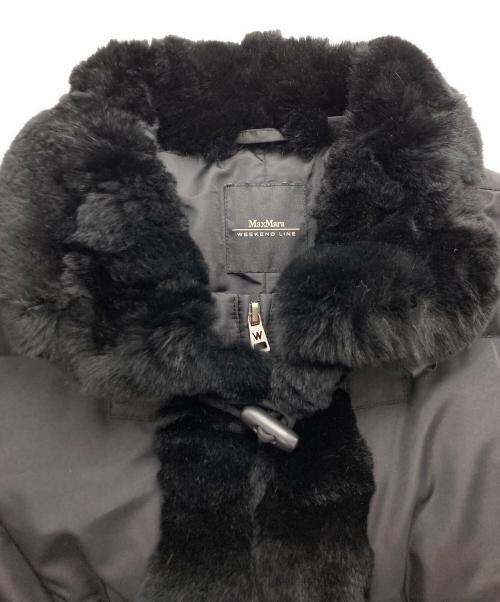 Max Mara WEEK END LINE（マックスマーラ ウイークエンドライン）MAX MARA WEEK END LINE (マックスマーラ ウイークエンドライン) ファーコンビダウンジャケット ブラック サイズ:36の古着・服飾アイテム