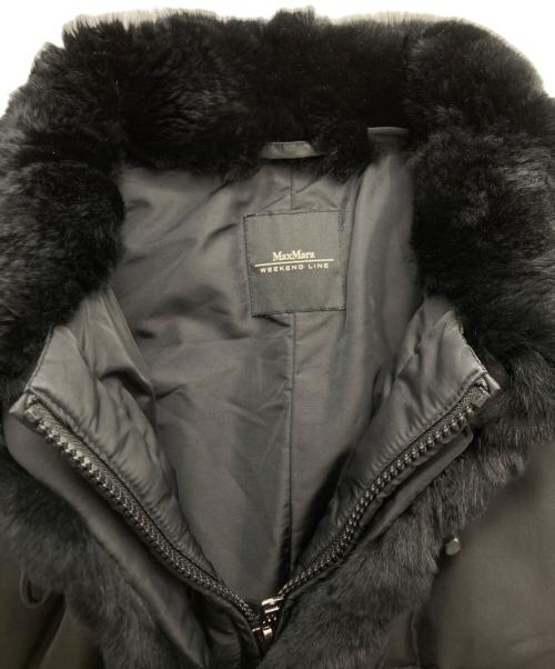 Max Mara WEEK END LINE（マックスマーラ ウイークエンドライン）MAX MARA WEEK END LINE (マックスマーラ ウイークエンドライン) ファーコンビダウンジャケット ブラック サイズ:36の古着・服飾アイテム