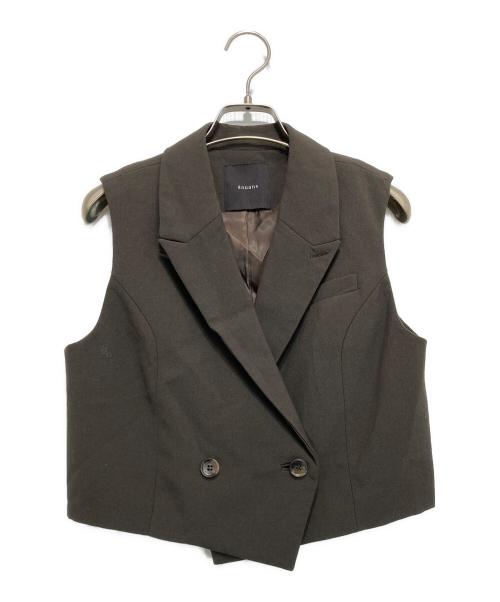 anuans（アニュアンス）anuans (アニュアンス) テーラードジレトップス ブラウン サイズ:Fの古着・服飾アイテム