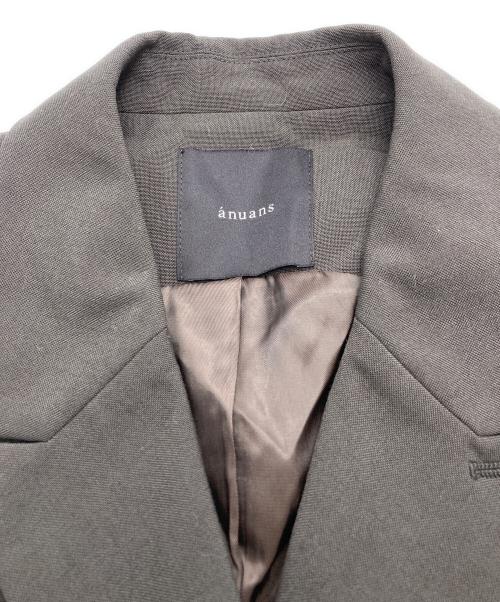 anuans（アニュアンス）anuans (アニュアンス) テーラードジレトップス ブラウン サイズ:Fの古着・服飾アイテム