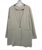 COLLAGE GALLARDAGALANTEコラージュ ガリャルダガランテ）の古着「NEWジャージノーカラージャケット」｜アイボリー