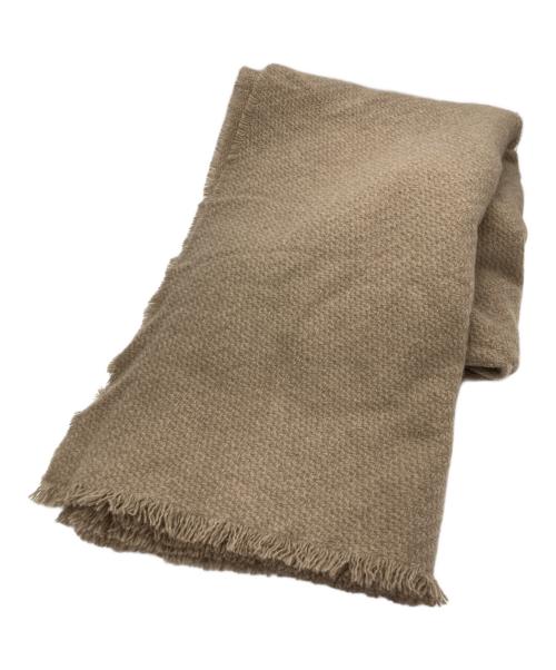 ALONPI CASHMERE（アロンピカシミア）ALONPI CASHMERE (アロンピカシミア) 大判カシミヤストール ブラウンの古着・服飾アイテム