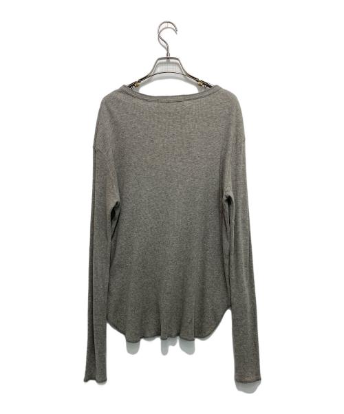 Hello Bonjour!（ハローボンジュール）Hello Bonjour! (ハローボンジュール) Rib L/S T-SH グレー サイズ:freeの古着・服飾アイテム