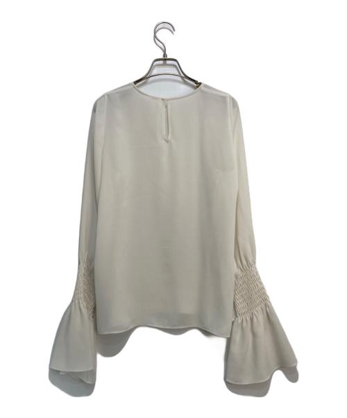 Lisiere（リジェール）Lisiere (リジェール) Shirring Blouse ホワイト サイズ:FREEの古着・服飾アイテム