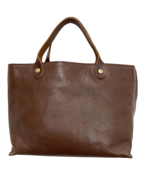 IL BISONTE（イル ビゾンテ）IL BISONTE (イル ビゾンテ) レザートートバッグ ブラウンの古着・服飾アイテム
