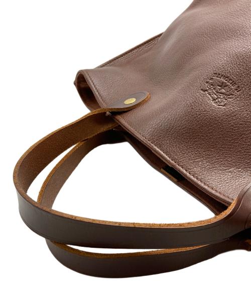 IL BISONTE（イル ビゾンテ）IL BISONTE (イル ビゾンテ) レザートートバッグ ブラウンの古着・服飾アイテム