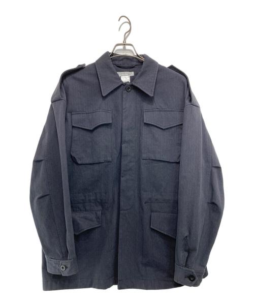 Ron Herman（ロンハーマン）Ron Herman (ロンハーマン) UNION LAUNCH (ユニオンランチ) 別注VH Jacket ヘリンボーンミリタリージャケット ネイビー サイズ:Lの古着・服飾アイテム