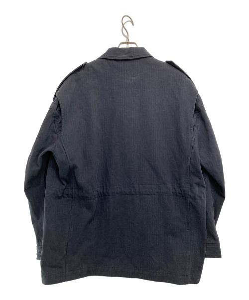 Ron Herman（ロンハーマン）Ron Herman (ロンハーマン) UNION LAUNCH (ユニオンランチ) 別注VH Jacket ヘリンボーンミリタリージャケット ネイビー サイズ:Lの古着・服飾アイテム