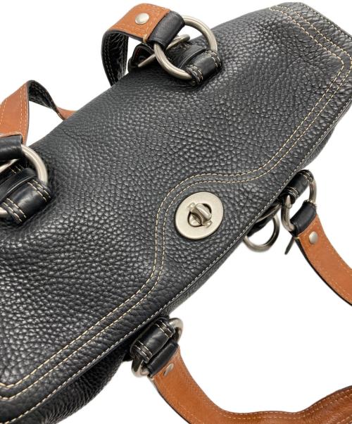COACH（コーチ）COACH (コーチ) チェルシーサッチェルレザーバッグ ブラックの古着・服飾アイテム