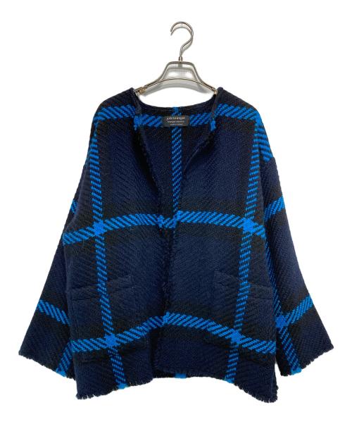 john branigan（ジョンブラニガン）john branigan (ジョンブラニガン) Fringe Wrap Jacket ネイビー サイズ:FREEの古着・服飾アイテム