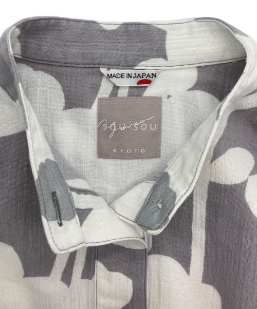 SOU・SOU（ソウソウ）SOU・SOU (ソウソウ) 高島縮 シャツワンピース  ホワイト サイズ:-の古着・服飾アイテム