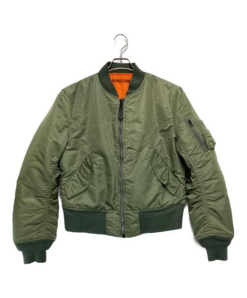 ALPHA（アルファ）ALPHA (アルファ) MA-1ジャケット カーキ サイズ:Sの古着・服飾アイテム