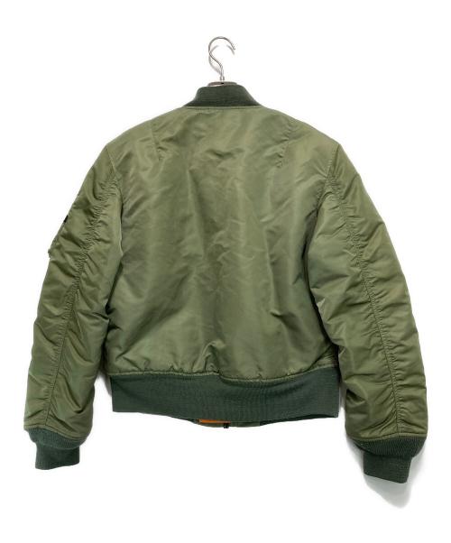 ALPHA（アルファ）ALPHA (アルファ) MA-1ジャケット カーキ サイズ:Sの古着・服飾アイテム