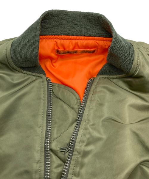ALPHA（アルファ）ALPHA (アルファ) MA-1ジャケット カーキ サイズ:Sの古着・服飾アイテム