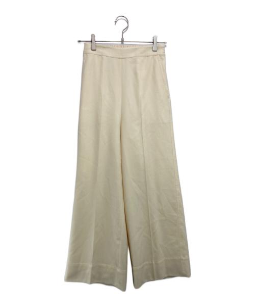 BALLSEY（ボールジィ）BALLSEY (ボールジィ) ストレッチボタニー ワイドパンツ アイボリー サイズ:32の古着・服飾アイテム