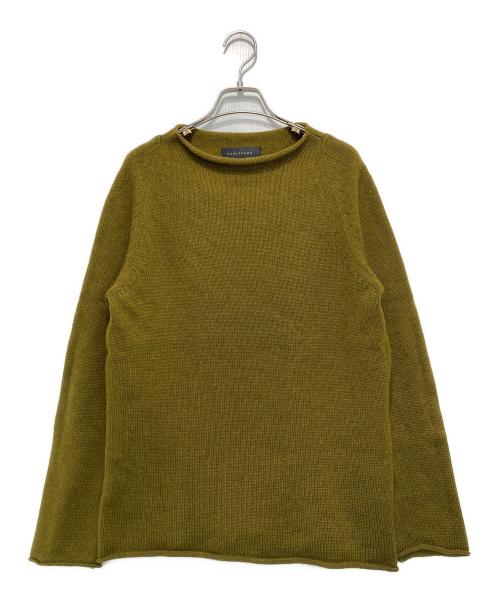 YURI PARK（ユリパーク）YURI PARK (ユリパーク) カシミヤ シルクボートネックニット カーキ サイズ:Lの古着・服飾アイテム