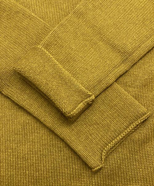 YURI PARK（ユリパーク）YURI PARK (ユリパーク) カシミヤ シルクボートネックニット カーキ サイズ:Lの古着・服飾アイテム