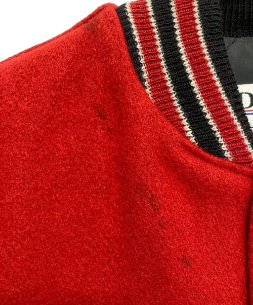 DeLong（デロング）DeLong (デロング) スタジャン レッド サイズ:38の古着・服飾アイテム