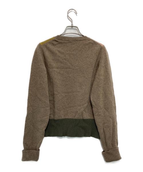 MARGARET HOWELL（マーガレットハウエル）MARGARET HOWELL (マーガレットハウエル) BOXY ARGYLE JUMPER KNIT ブラウン サイズ:Ⅱの古着・服飾アイテム