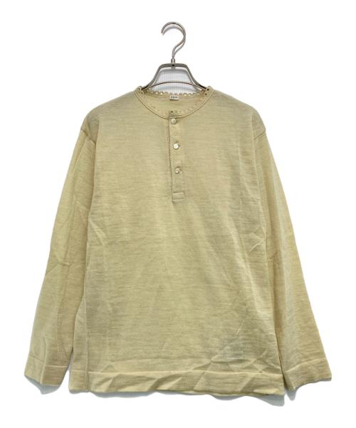 45R（フォーティファイブ・アール）45R (フォーティファイブ・アール) USモーニットソーレースdeヘンリー ベージュ サイズ:2の古着・服飾アイテム