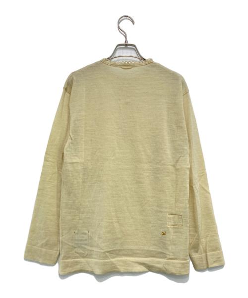 45R（フォーティファイブ・アール）45R (フォーティファイブ・アール) USモーニットソーレースdeヘンリー ベージュ サイズ:2の古着・服飾アイテム