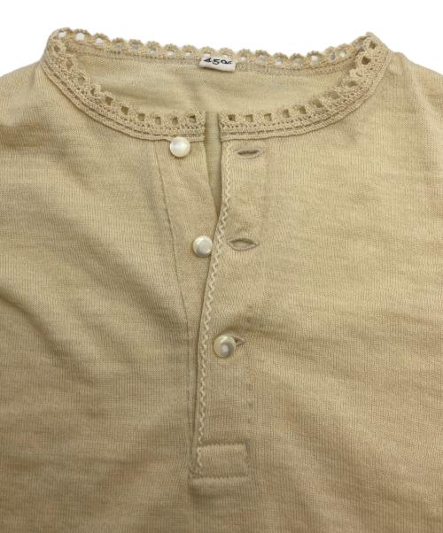 45R（フォーティファイブ・アール）45R (フォーティファイブ・アール) USモーニットソーレースdeヘンリー ベージュ サイズ:2の古着・服飾アイテム