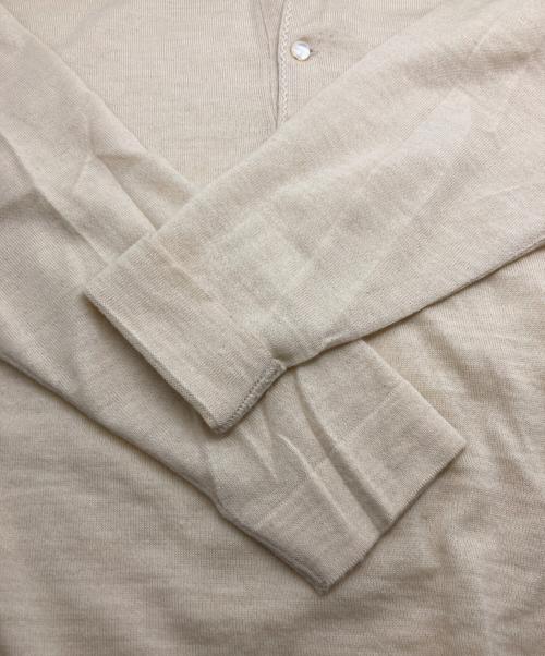 45R（フォーティファイブ・アール）45R (フォーティファイブ・アール) USモーニットソーレースdeヘンリー ベージュ サイズ:2の古着・服飾アイテム