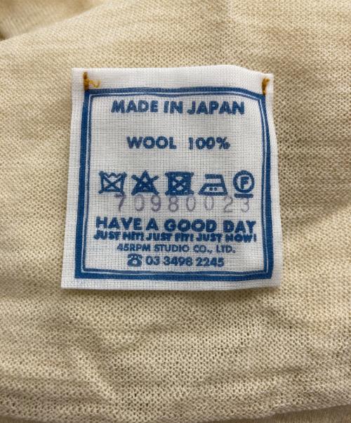 45R（フォーティファイブ・アール）45R (フォーティファイブ・アール) USモーニットソーレースdeヘンリー ベージュ サイズ:2の古着・服飾アイテム