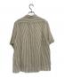 MARGARET HOWELL (マーガレットハウエル) BLOD STRIPE COTTN SILK 半袖ブラウス ベージュ サイズ:2：8000円