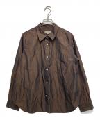 MARGARET HOWELLマーガレットハウエル）の古着「長袖シャツ」｜玉虫色
