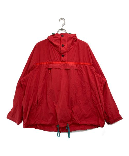 KOLOR（カラー）KOLOR (カラー) DYED NYLON PULLOVER ANORAK レッド サイズ:2の古着・服飾アイテム