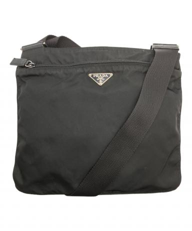 中古・古着通販】PRADA (プラダ) ナイロンサコッシュ ブラック