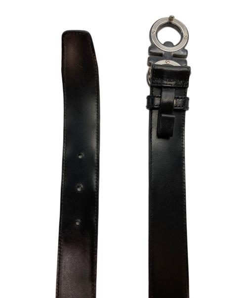 Salvatore Ferragamo（サルヴァトーレ フェラガモ）Salvatore Ferragamo (サルヴァトーレ フェラガモ) ダブルガンチーニレザーベルト ブラックの古着・服飾アイテム
