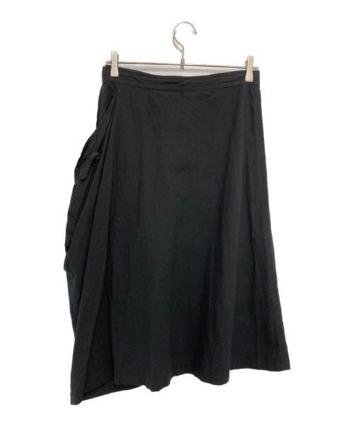 Y's（ワイズ）Y's (ワイズ) コードラップスカート ブラック サイズ:1の古着・服飾アイテム