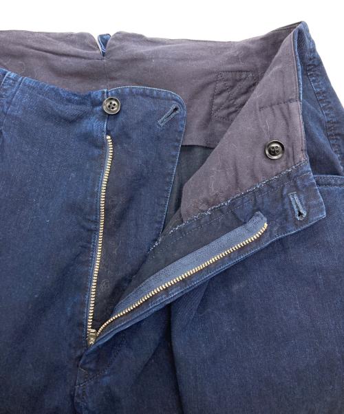 Y's（ワイズ）Y's (ワイズ) シンチバックデザインパンツ インディゴ サイズ:1の古着・服飾アイテム