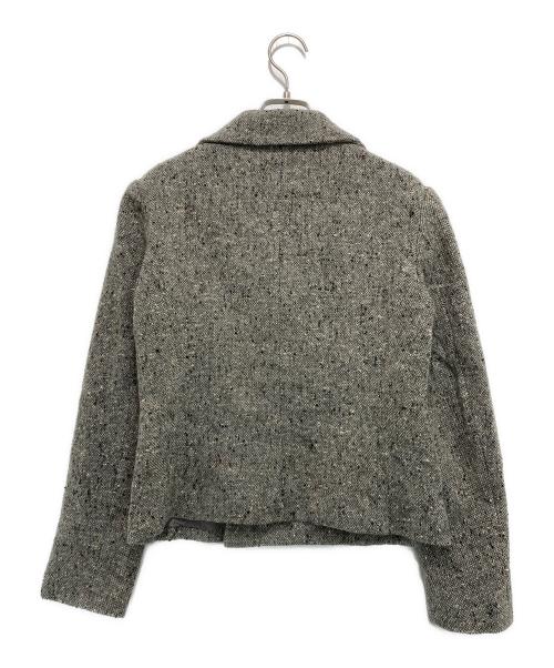 yohji yamamoto+noir（ヨウジヤマモトプリュスノアール）yohji yamamoto+noir (ヨウジヤマモトプリュスノアール) ツイードダブルジャケット グレー サイズ:1の古着・服飾アイテム