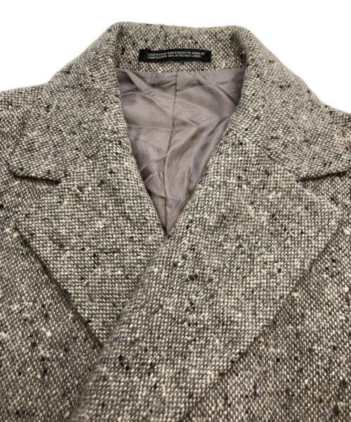 yohji yamamoto+noir（ヨウジヤマモトプリュスノアール）yohji yamamoto+noir (ヨウジヤマモトプリュスノアール) ツイードダブルジャケット グレー サイズ:1の古着・服飾アイテム
