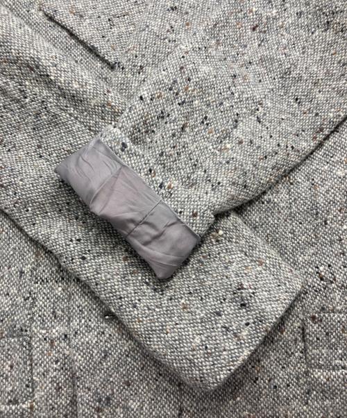 yohji yamamoto+noir（ヨウジヤマモトプリュスノアール）yohji yamamoto+noir (ヨウジヤマモトプリュスノアール) ツイードダブルジャケット グレー サイズ:1の古着・服飾アイテム