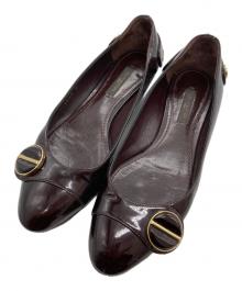 LOUIS VUITTON（ルイ ヴィトン）の古着「エナメルパンプス」｜バーガンディー